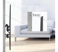 Hama 75 pouces / 60 kg inclinable - Support mural - noir