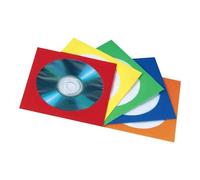 Hama Pochettes papier pour CD – lot de 50 – bleu/jaune/rouge/vert/orange