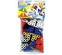 Hama Supports pour perles à repasser 8150 – 12 socles maxi – couleurs assorties