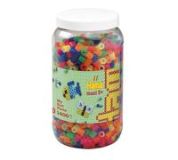 Hama Pot de perles Maxi – 1400 perles néon multicolore
