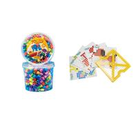 Hama - Pot de 600 perles - Hama Maxi : Perles pastel