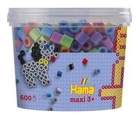 Hama - 8571 - Loisirs Créatifs - Pot 600 Perles à Repasser - Taille Maxi - Pastel