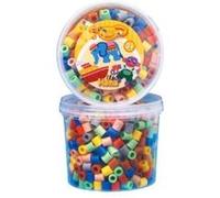 Hama Perles à repasser 8573 – Maxi pot 600 perles 10 mm – Mix 7 couleurs