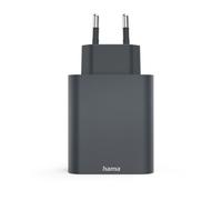 Hama 86445 Chargeur, 2xC+A,PD,65W Chargeurs/Câbles de charge/Alimentation spéciale Anthracite