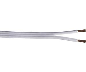 Hama 86605 Câble haut-parleur 2 x 1.5 mm² blanc Marchandise vendue au mètre