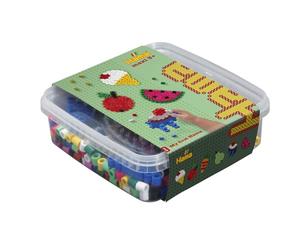 Hama - 8740 - Loisirs Créatifs - Perles à Repasser & Plaque en Boîte - Taille Maxi