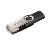 Hama 8GB Rotate lecteur USB flash 8 Go USB Type-A 2.0 Noir, Argent