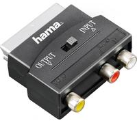 HAMA Adaptateur 3xRCA-Scart Femelle-Mâle I/O Noir