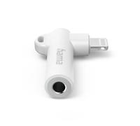 Hama Adaptateur 90° Lightning - 3.5 mm Jack, Blanc