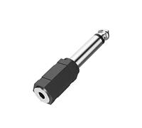 Hama Adaptateur Audio, Jack Femelle 3,5 mm Mono - Jack mâle 6,3 m Mono