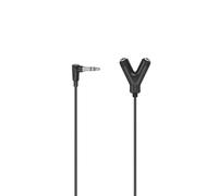 Hama Adaptateur audio 00205190 Jack mâle 3,5 mm vers 2 jacks stéréo femelles 3,5 mm 0,2 m Noir