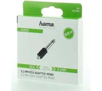 HAMA Adaptateur audio RCA femelle vers jack 6,3 mono