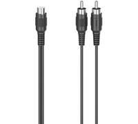 HAMA Adaptateur audio subwoofer 2x RCA mâle vers RCA femelle