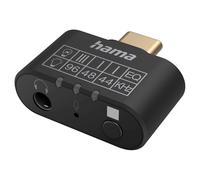 Hama Adaptateur Audio Usb-C Sur 3,5mm Jack Aux + Microphone + Égaliseur