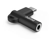 HAMA Adaptateur auxiliaire USB-C - prise jack 3,5 mm, connecteur coudé à 90°, noir (00201701)