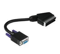Hama Adaptateur AV SCART Vers VGA 15 Broches Noir 1:1