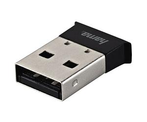 Hama Adaptateur Bluetooth®-USB (Bluetooth, USB, portée 40 m, économie d'énergie, version 4.0 C2 + EDR, compatible version antérieure) Noir/Gris