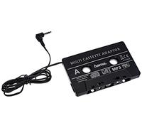 Hama Adaptateur Cassette Automobile (pour Smartphones, lecteurs MP3/CD, Jack 3,5 mm, Car Cassette Adapter) Noir