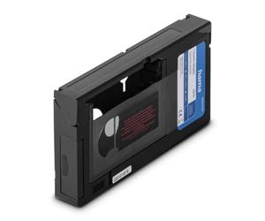 Hama Adaptateur Cassette VHS-C vers VHS, Convertisseur Motorisé, 6mm, Noir | Cassette Adaptatrice Motorisée pour magnétoscope, Convertisseur Video Non Compatible 8mm/MiniDV/Hi8