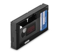 Hama Adaptateur Cassette VHS-C/VHS (Convertisseur Vidéo VHS C vers VHS, Cassette Adaptatrice Motorisée pour magnétoscope, 6 Mm, Non Compatible 8mm/MiniDV/Hi8) Noir
