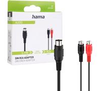 Hama Adaptateur Cinch Sur din 5 Pol Din-Connecteur Pour 2x Prise Rca Stéréo