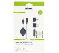Hama Adaptateur D'Avion Set 3,5Mm 6,3Mm Prise Audio Connecteur Casque