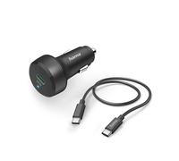 hama Adaptateur de charge pour voiture noir 1,0 m, 25 Watt