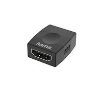 Hama Adaptateur de Prise HDMI Compact - Prise HDMI (Ultra HD, 4K, Excellente qualité de Transmission) Noir
