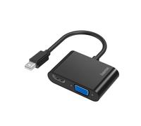 Hama Adaptateur DisplayPort vers HDMI, 4K Ultra HD 60 Hz (adaptateur avec Display Port mâle et HDMI femelle pour connecter un PC, un ordinateur portable à un écran, une TV, un vidéoprojecteur, boîtier