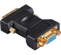 HAMA Adaptateur DVI-VGA Mâle-Femelle Noir