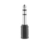 Hama 00205194 Jack audio Adaptateur [1x Jack femelle 3.5 mm - 1x Jack mâle 6.35 mm] noir