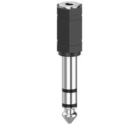 Hama Adaptateur Jack Pour Inversion De Genre Câbles 3,5 Mm F/Jack 6,3 Mm M