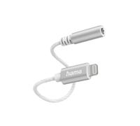 Hama Adaptateur Lightning Apple vers Jack 3.5mm Femelle (Adaptateur Casque pour iPhone, certifié MFI, Convertisseur d'écouteurs pour iPhone 13/12/11/ XS Max/XS/XR/X/8 Plus/7 Plus/7) Blanc
