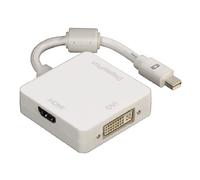 Hama 3in1 Mini Displayport Adaptateur Sur HDMI DVI Dp Câble Thunderbolt 4K Ultra
