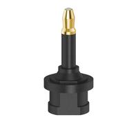 Adaptateur ODT, fiche femelle toslink - fiche optique dorée, 3,5 mm