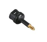 HAMA Adaptateur ODT Toslink 3.5mm Femme-Mâle Or Noir