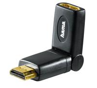 HAMA Adaptateur rotation HDMI femelle-mâle Or Noir