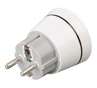 Hama Adaptateur secteur (prise de voyage pour : Chine, Australie, Nouvelle-Zélande, … à utiliser pour les prises de : Allemagne, Espagne, France, Turquie, … Type I) Blanc