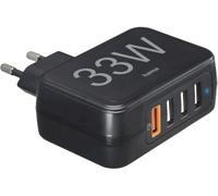 Hama Chargeur USB 33 W 4x USB-A Power Delivery 3.0 Quick Charge 3.0 QC 4+ Noir intérieure