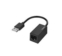 Hama Adaptateur USB vers RJ45 – USB 2.0 10/100 Mbit/s Fast Ethernet – Noir – Garantie 10 ans