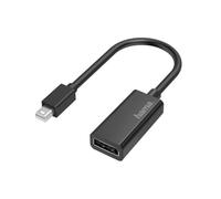 Hama Adaptateur vidéo Mini-DisplayPort vers DisplayPort Ultra-HD 4K Noir