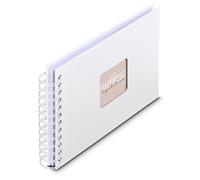 Hama Album À Spirale "Fine Art", 24 X 17 Cm, 50 Pages Blanches, Blanc