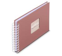Album à spirales "Fine Art", 24 x 17 cm, 50 pages blanches, couleur terre cuite