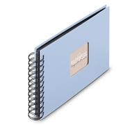 Album à spirales Fine Art 24 x 17 cm 50 pages noires Lagon