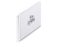 Hama Album À Spirale "Good Things", 28 X 24 Cm, 50 Pages Blanches, Happy
