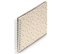 Hama Album à Spirale Lovely, 28 x 24 cm, 50 Pages Blanches, Beige