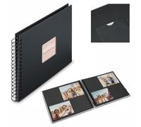 Hama Album à spirales Fine-Art 24 x 17 cm, 50 pages noires, noir