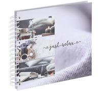 Hama Album à spirales Relax, 28 x 24 cm, 50 pages blanches, Just Relax (00007249)