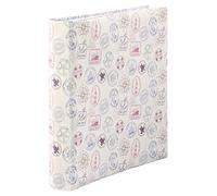 Hama Album Jumbo « Stamps » à personnaliser (Album souvenirs de famille ou de voyage, idéal cadeau et scrapbooking, 30x30 cm, album livre 100 Pages, Max : 400 Photos 10x15 cm) Multicolore