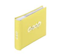 Hama Album photo à pochette 'Good Things Vibes' (Album mémo, 200 photos 10 x 15cm, 100 pages blanches, Dim. 22.5x22cm, Idéal Scrapbooking, idée cadeau, Couverture Rigide, Pochette Carte SD) Jaune